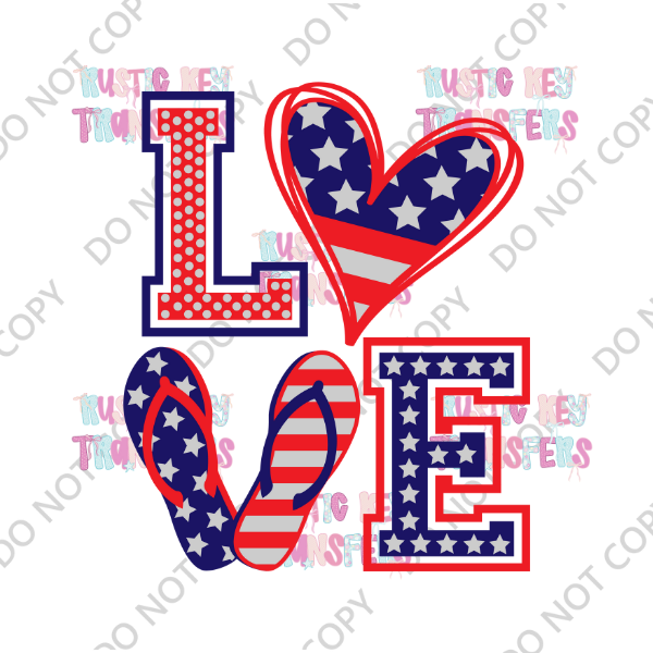 PATRIOTIC DTF TRANSFER