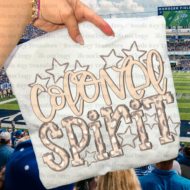 Colonel Spirit DTF Transfer, Ready to Press