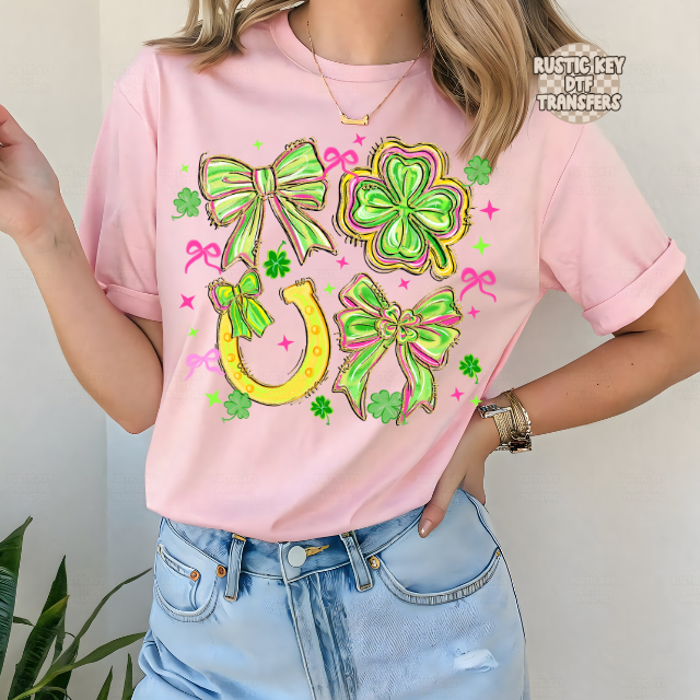 Lucky St patrick's day DTF Transfer, Ready to Press