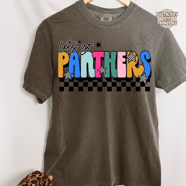 Let's go Panthers DTF Transfer, Ready to Press