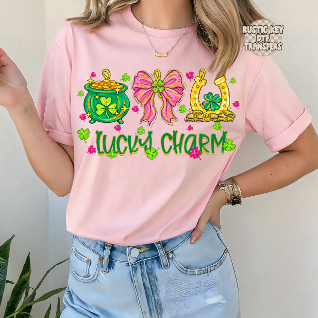 Lucky Charm DTF Transfer, Ready to Press