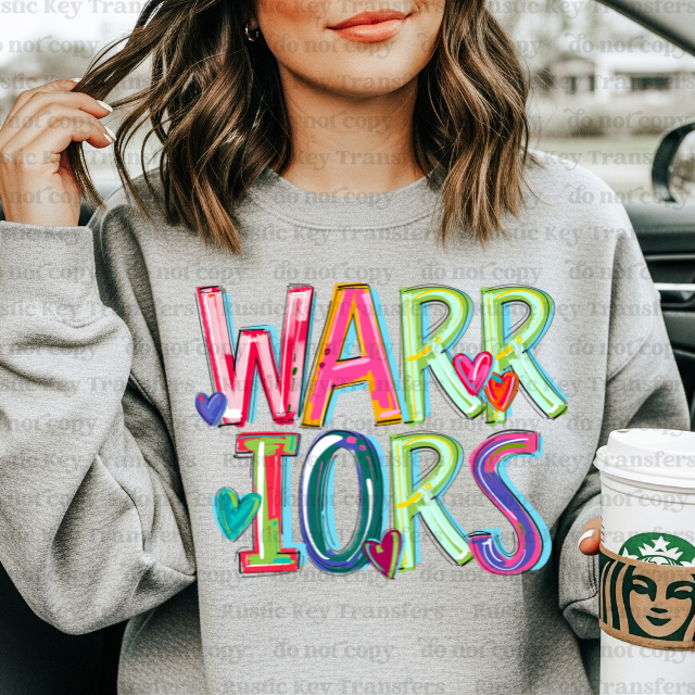 Warrior DTF Transfer, Ready to Press