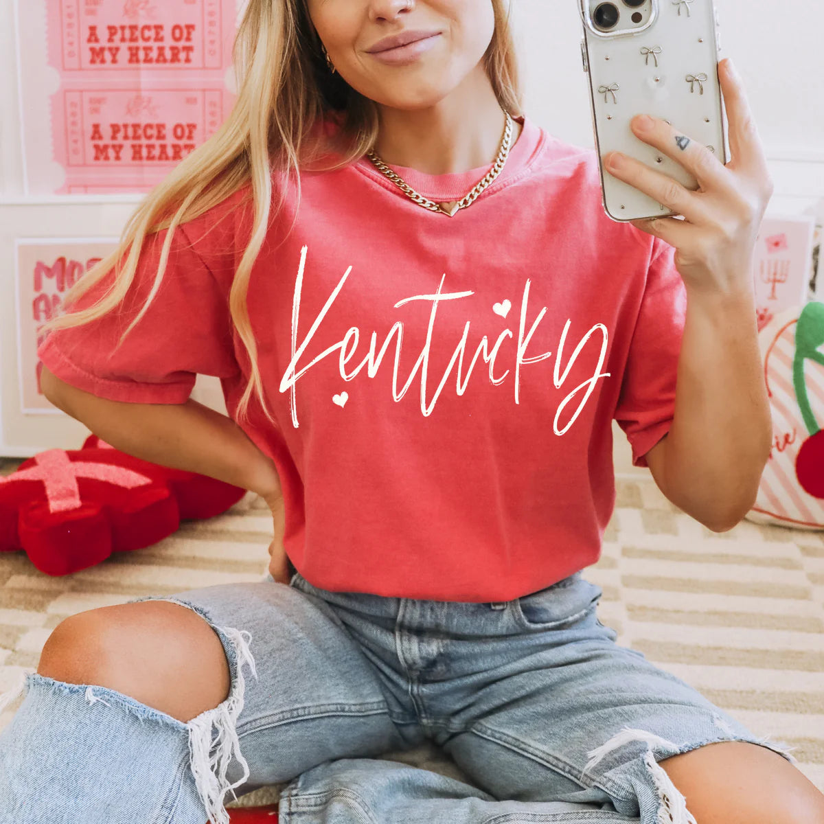 Kentucky sketched script state DTF Transfer, Ready to Press