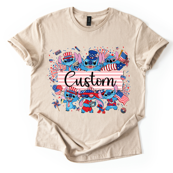 Patriotic custom DTF TRANSFER Rustic Key Transfers