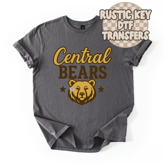 Central Bears Star Gildan Softstyle T-Shirt