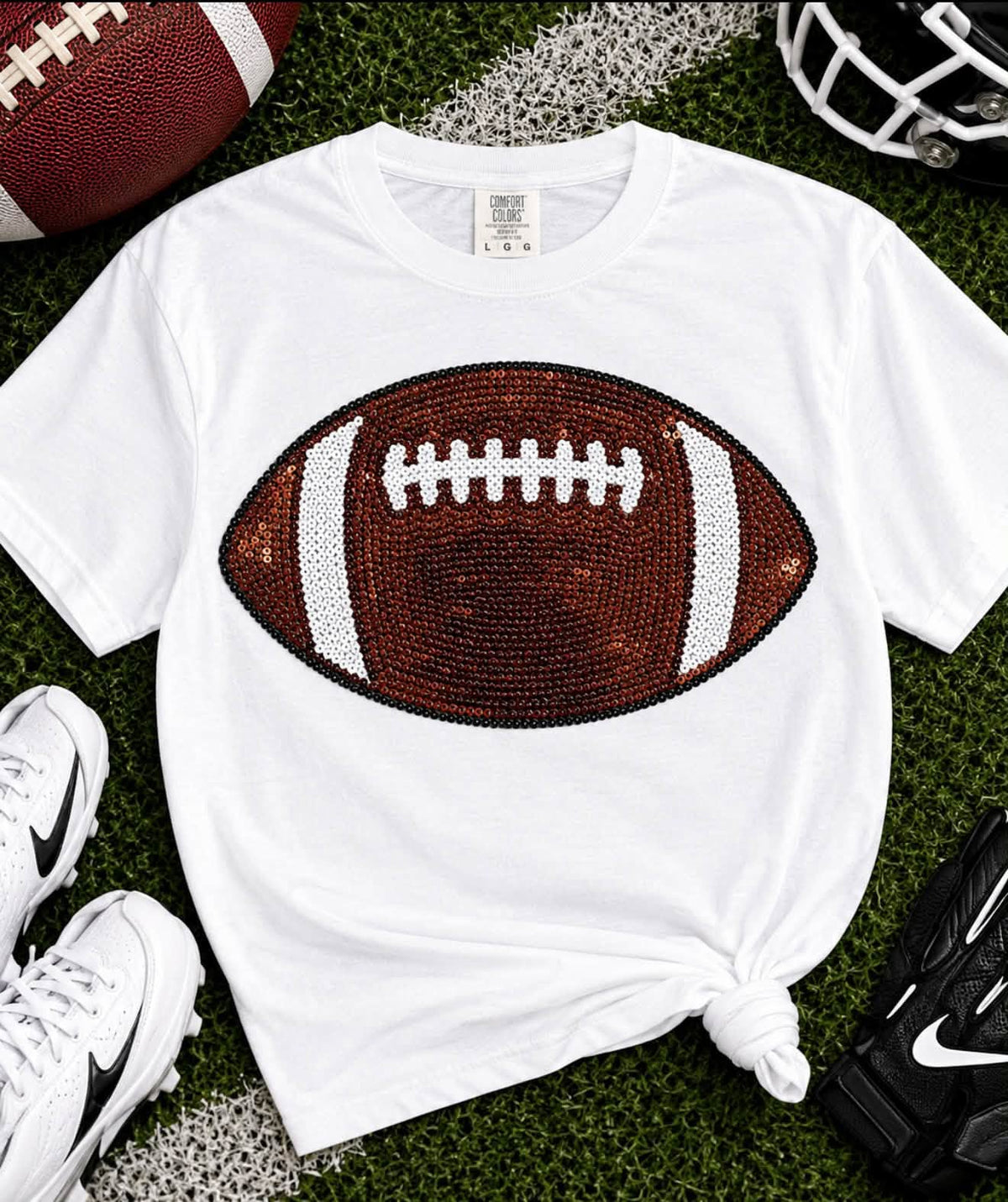 Football chenille patch Rustic Key Transfers