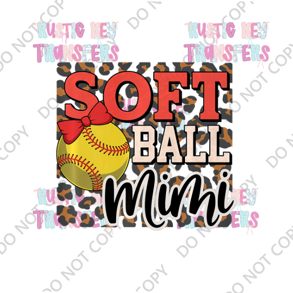 SOFTBALL DTF TRANSFER