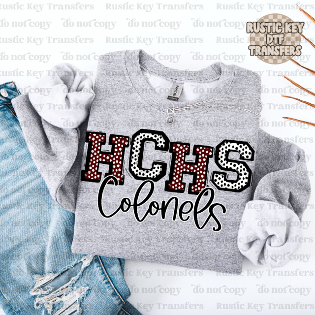 HCHS So sporty Colonels DTF Transfer, Ready to Press
