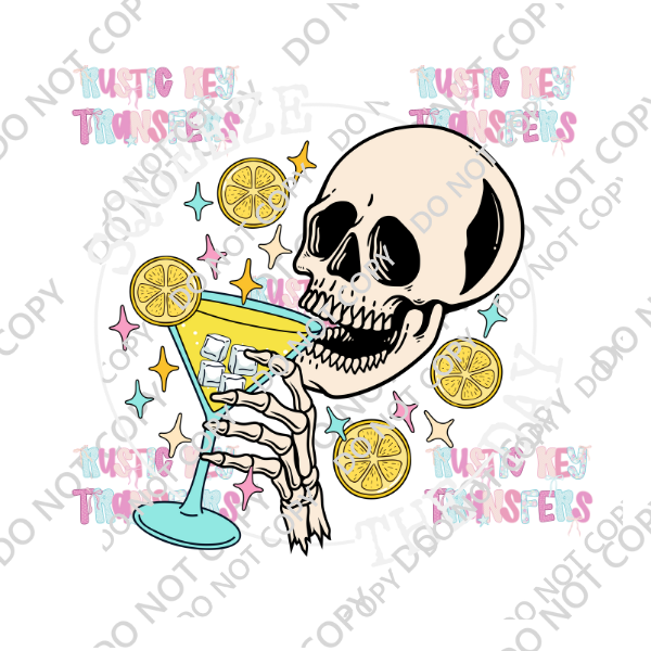 LEMONADE SKULL DTF TRANSFER