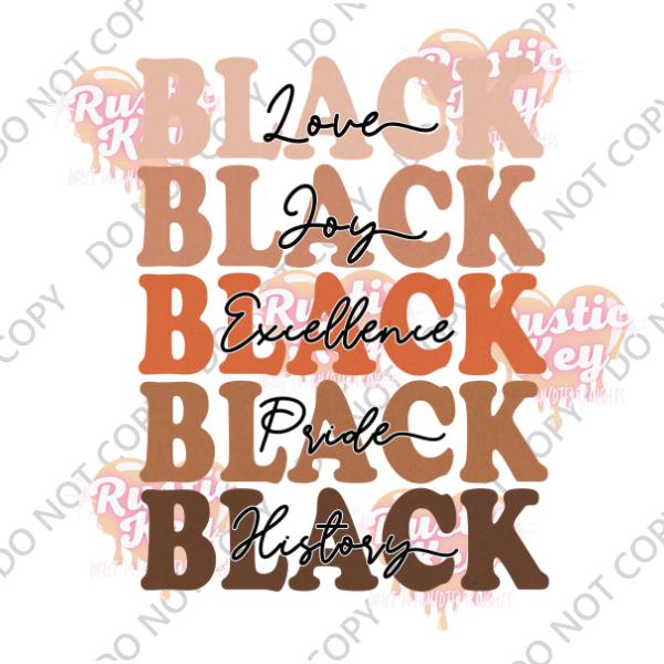 BLACK HISTORY DTF TRANSFER