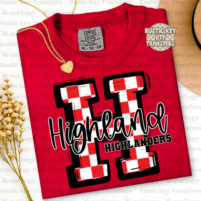 Highland Higlanders DTF Transfer, Ready to Press