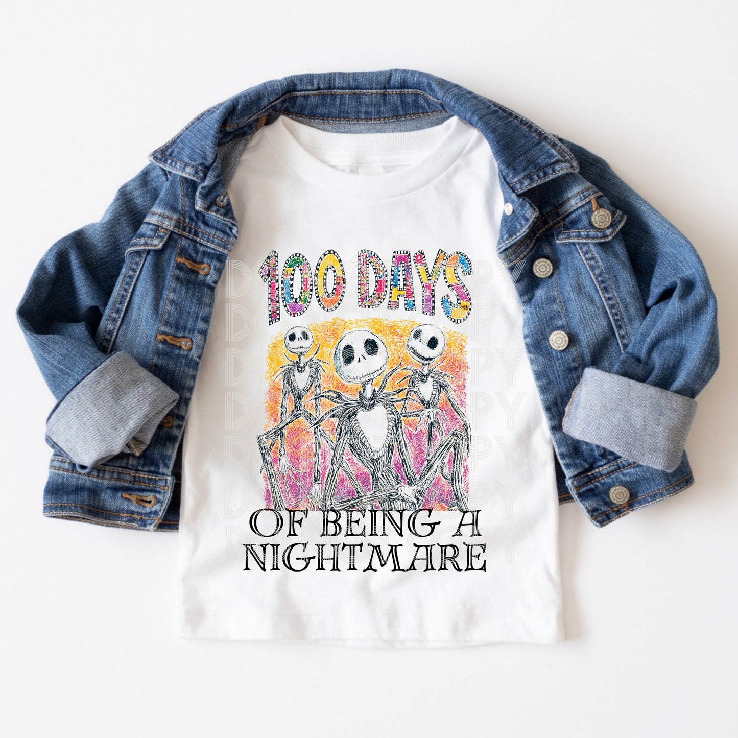 100 Days of school DTF Transfer, Ready to Press