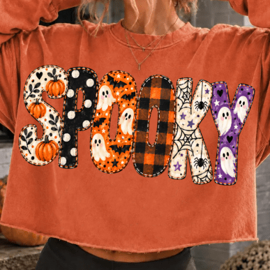 Preppy spooky polka dot DTF Transfer, Ready to Press Rustic Key Transfers