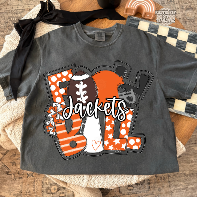 Jackets Football DTF Transfer, Ready to Press