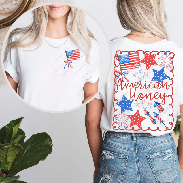 American honey DTF TRANSFER Rustic Key Transfers