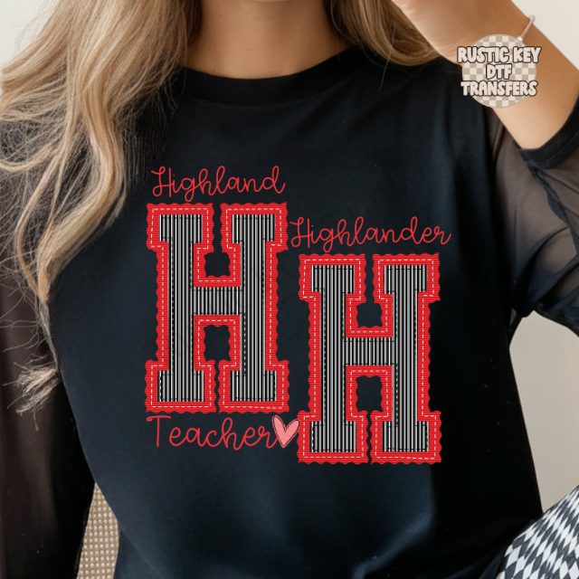 Higlhand highlander teacher prepster DTF Transfer, Ready to Press