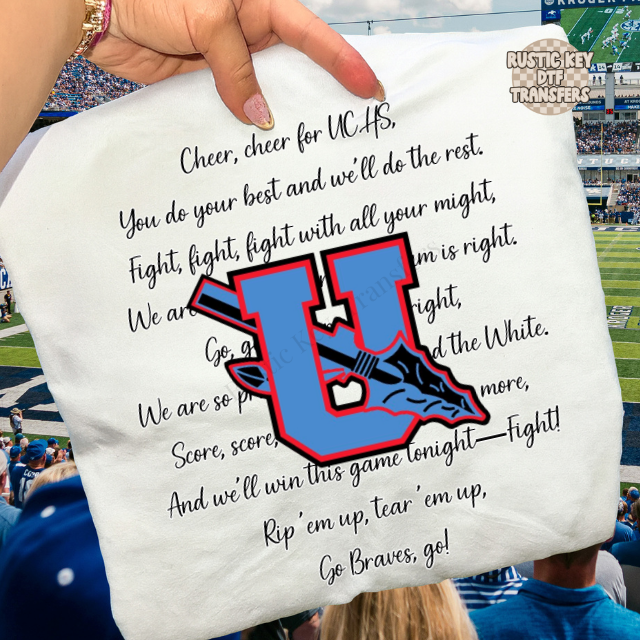 Braves Fight Song DTF Transfer, Ready to Press