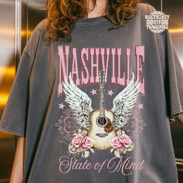 Nashville State Of Mind DTF Transfer, Ready to Press
