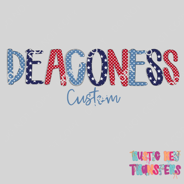 Deaconess Hospital Custom crewneck sweatshirt Rustic Key Transfers
