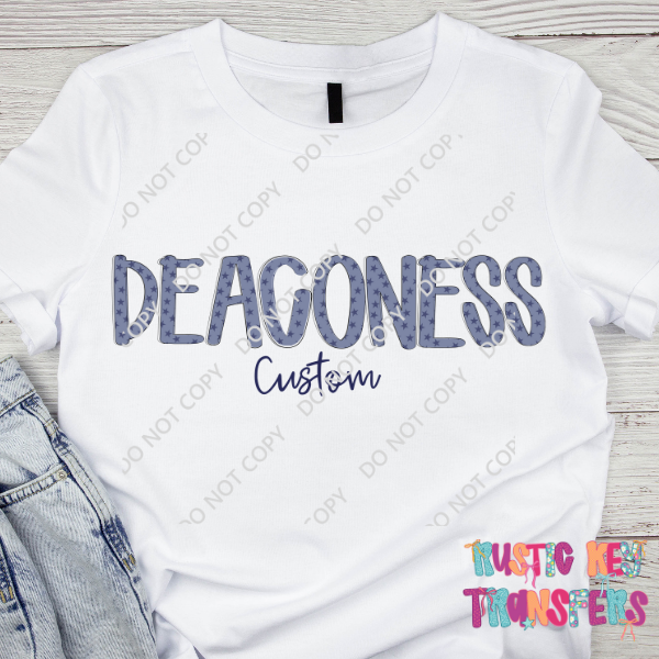 Deaconess Hospital Custom T-shirt Rustic Key Transfers