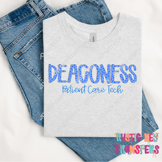 Deaconess Hospital Custom T-shirt Rustic Key Transfers