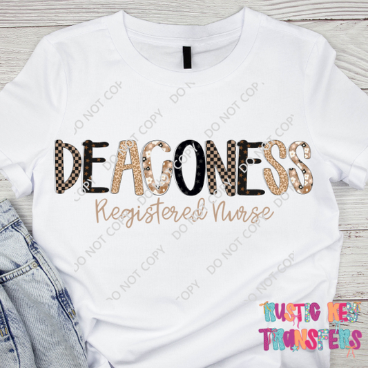 Deaconess Hospital Custom T-shirt Rustic Key Transfers
