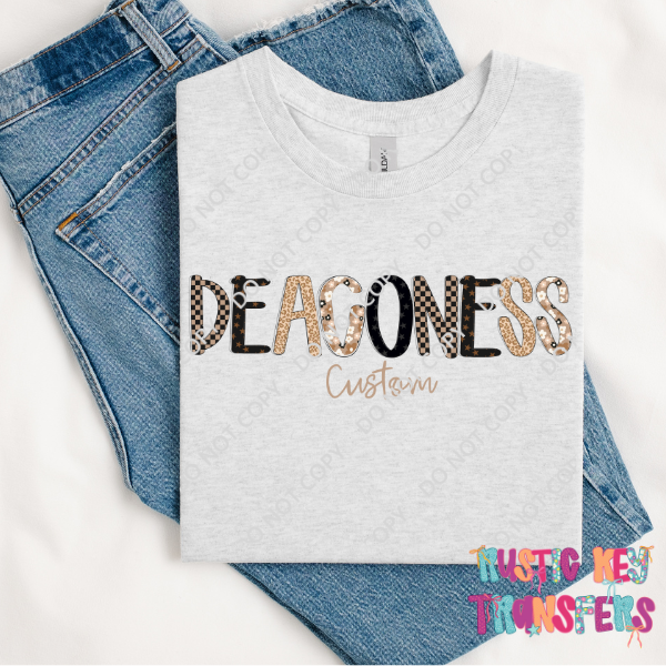 Deaconess Hospital Custom T-shirt Rustic Key Transfers