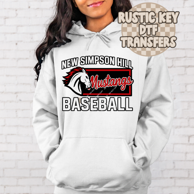 NHS Mustangs Baseball PNG