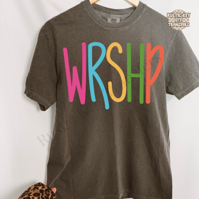 WRSHP DTF Transfer, Ready to Press