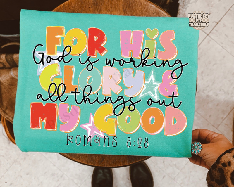 God is working DTF Transfer, Ready to Press