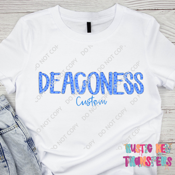 Deaconess Hospital Custom T-shirt Rustic Key Transfers