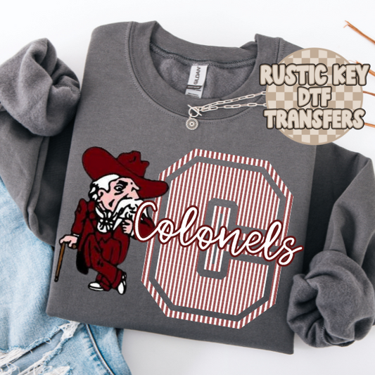 Henderson Colonels Seersucker Gildan Crewneck