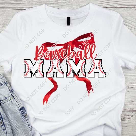 BASEBALL MAMA DTF TRANSFER Rustic Key Transfers