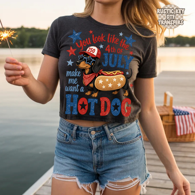 You look like the 4th of july DTF Transfer, Ready to Press Rustic Key Transfers