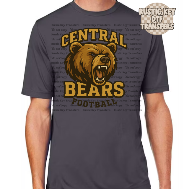 Central Bears Football Dri-fit