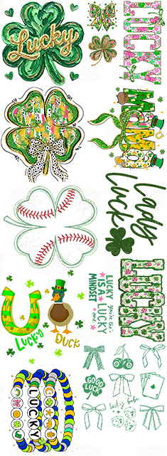 St patrick's 22x60 Premade Gang sheet 003 DTF Ready to Press