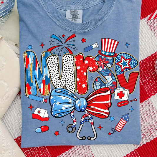 USA Nurse DTF TRANSFER Rustic Key Transfers