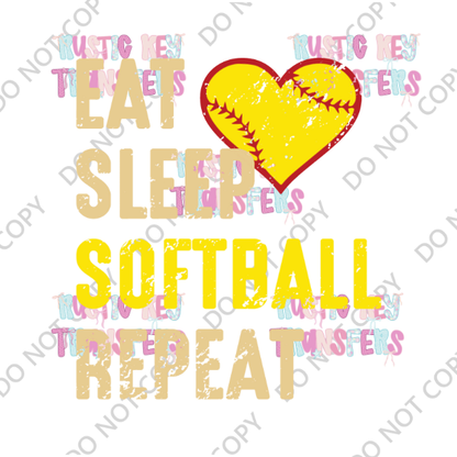 SOFTBALL DTF TRANSFER