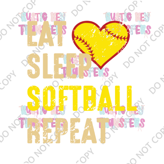 SOFTBALL DTF TRANSFER