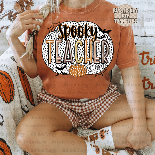 Spooky teacher DTF Transfer - Ready To Press