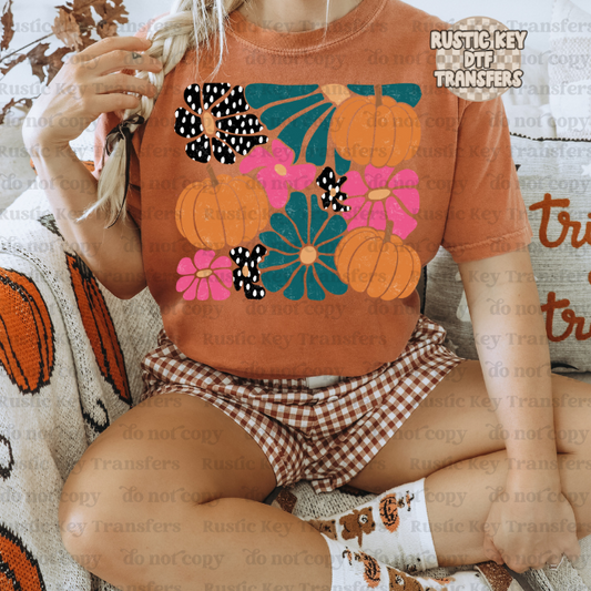 Pumpkin DTF Transfer - Ready To Press