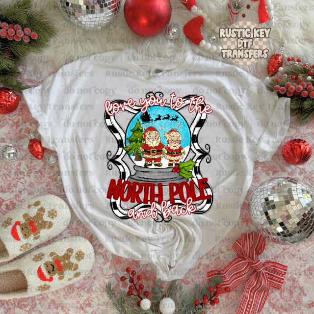 North Pole DTF Transfer, Ready to Press