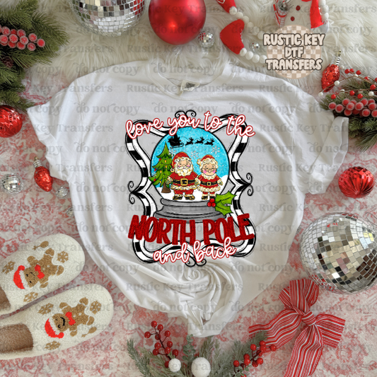 North Pole DTF Transfer, Ready to Press