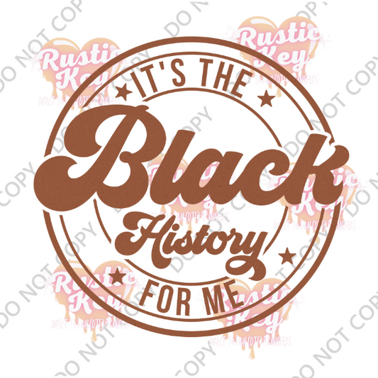 BLACK HISTORY DTF TRANSFER
