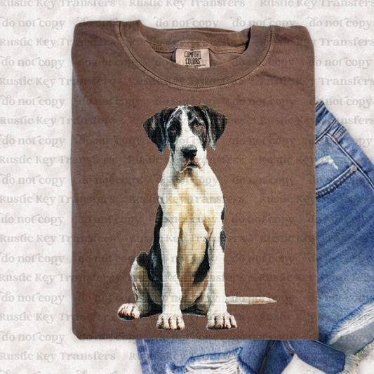 Great dane DTF Transfer, Ready to Press