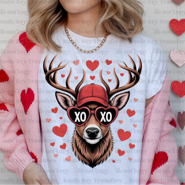 Deer xoxo DTF Transfer, Ready to Press