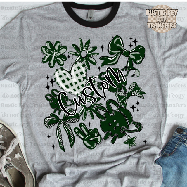 Custom Wrestling collage DTF Transfer, Ready to Press