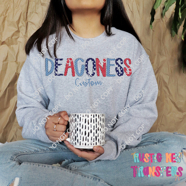 Deaconess Hospital Custom crewneck sweatshirt