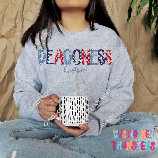 Deaconess Hospital Custom crewneck sweatshirt