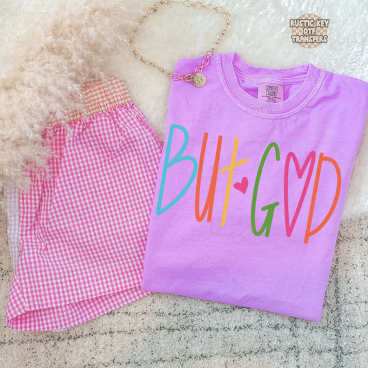 But god DTF Transfer, Ready to Press